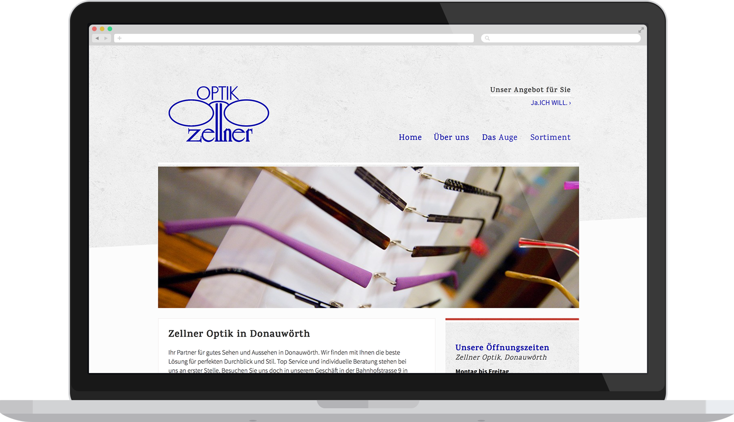 Zellner Optik – Webdesign | Project Image